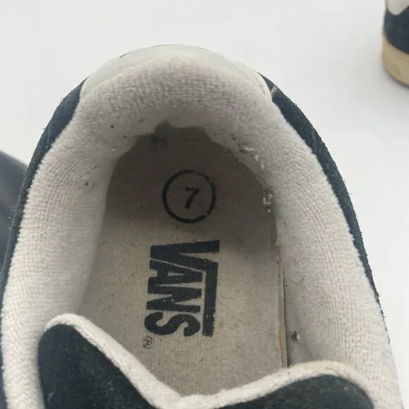 Mens Size 7 Vintage 1990s Y2K Vans Fat Tongue Skate Skateboard Chunky Sneakers