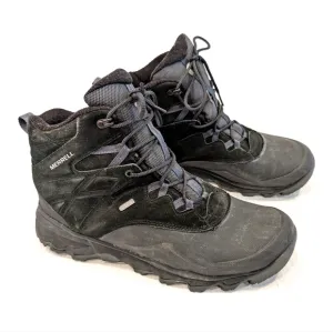 MERRELL Men's Waterproof Insulated Black Suede Leather Hiking Boots size 11