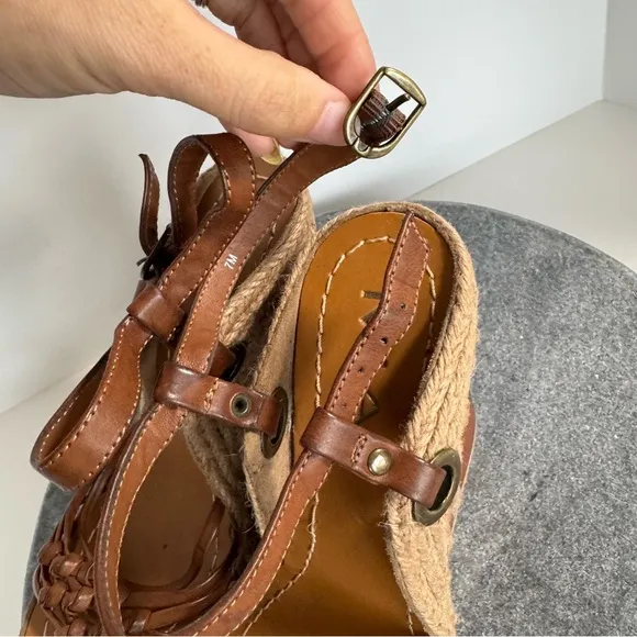 Mia Biscotti Y2K 90s Wedge Heels Sandals Espadrilles 7