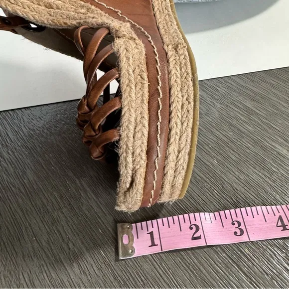 Mia Biscotti Y2K 90s Wedge Heels Sandals Espadrilles 7