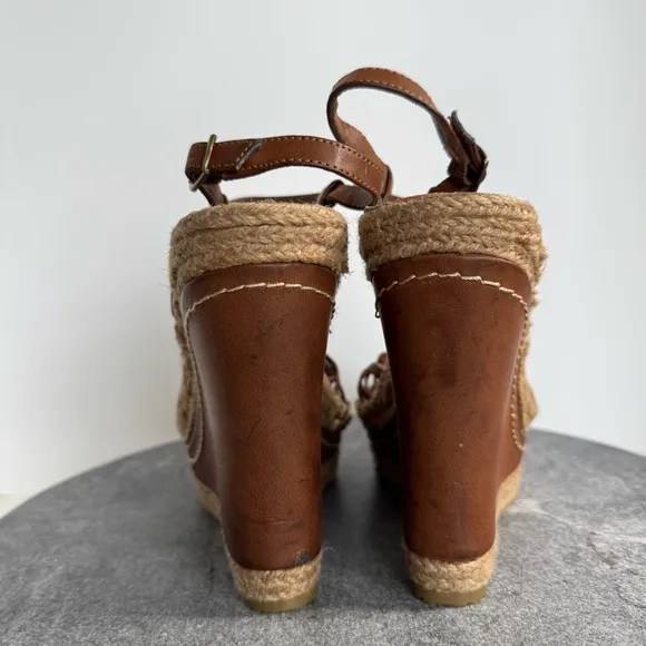 Mia Biscotti Y2K 90s Wedge Heels Sandals Espadrilles 7