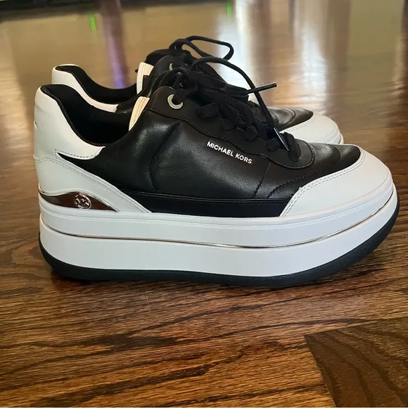 Michael Kors Black and White Chunky Sneakers