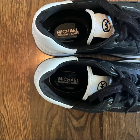 Michael Kors Black and White Chunky Sneakers
