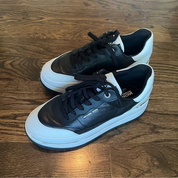 Michael Kors Black and White Chunky Sneakers