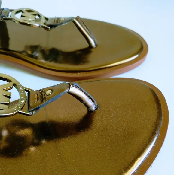 Michael Kors Logo Thong Sandals
