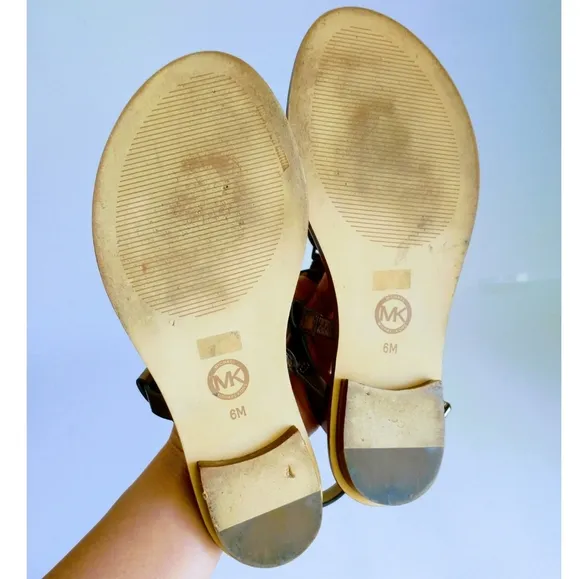 Michael Kors Logo Thong Sandals