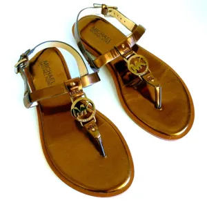 Michael Kors Logo Thong Sandals