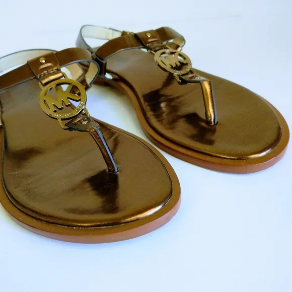 Michael Kors Logo Thong Sandals