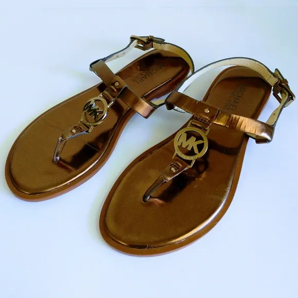 Michael Kors Logo Thong Sandals