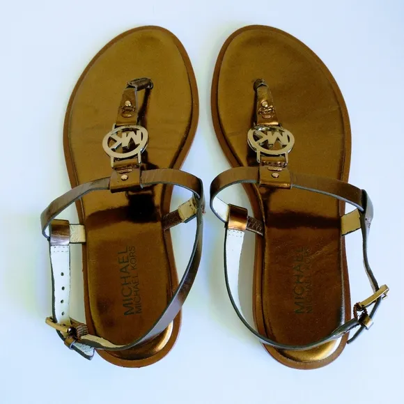 Michael Kors Logo Thong Sandals