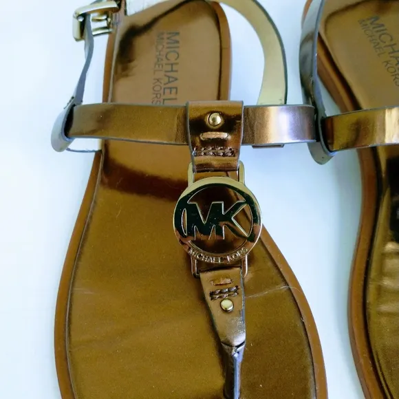 Michael Kors Logo Thong Sandals