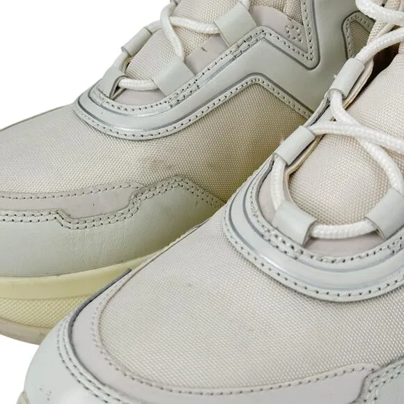 Michael Kors Olympia Trainer Sneakers Womens 10 Athletic Chunky Platform White