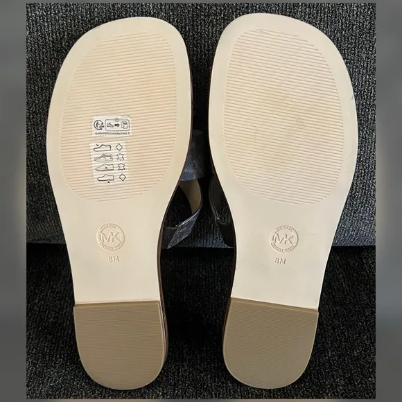 Michael Kors Women's Tiffanie Flat Slide Sandal- Size 8M
