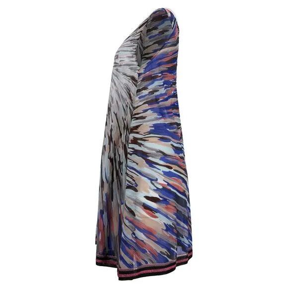 Missoni Mare Printed Mini Sleeveless Dress in Multicolor Cotton