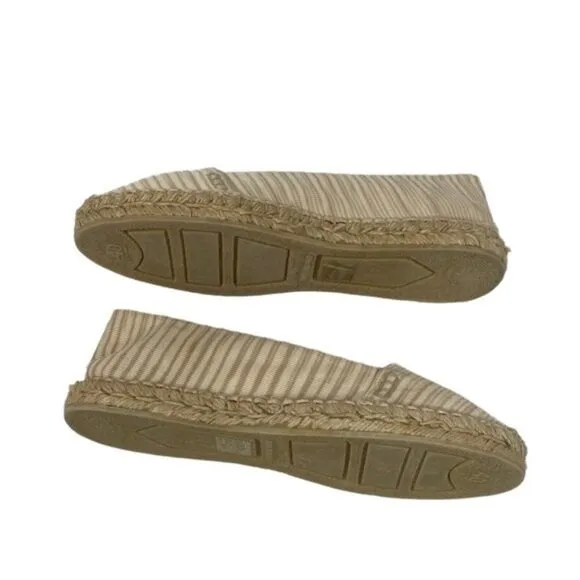 Missoni Women's 40 Espadrille Flats Loafers Shoes Tan Beige Neutral Classic $360