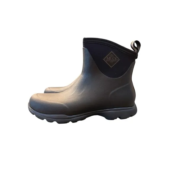 Muck Men's Arctic Excursion Waterproof Rubber Snow Ankle Boot [Black, Size 10 M]