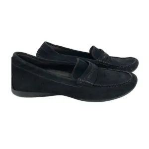 Munro Black Leather Flats &amp; Loafers | Classic Style
