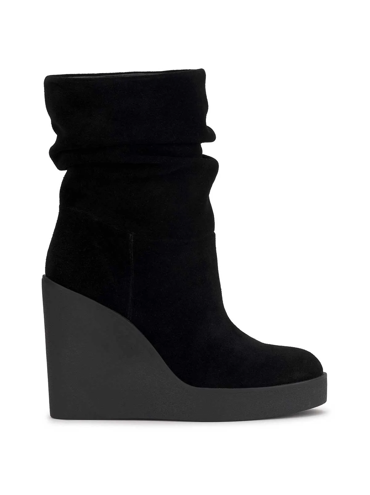 Mynette Slouch Wedge Bootie in Black