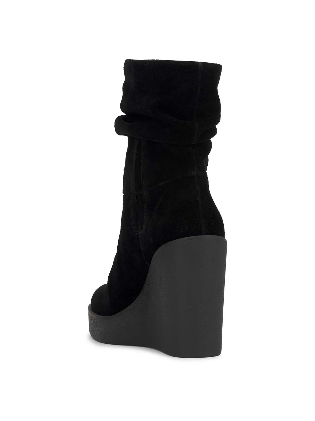 Mynette Slouch Wedge Bootie in Black