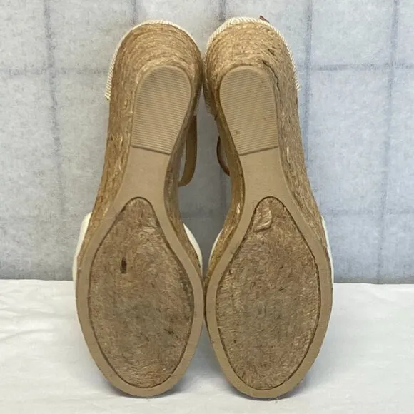 Neutral Ankle Strap Rope Wedge Heel Mamba Espadrilles NIB 9.5 White Mountain
