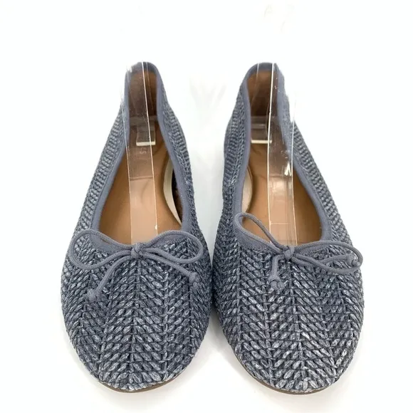 New Aerosoles womens flats size 10 homerun cornflower, blue  blue woven ballet