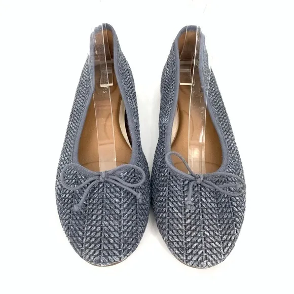 New Aerosoles womens flats size 10 homerun cornflower, blue  blue woven ballet