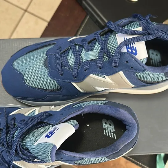 New Balance Blue and White  Sneakers