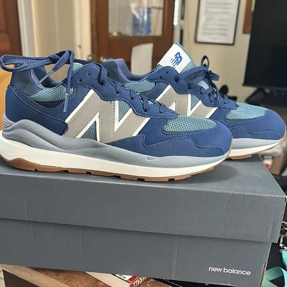 New Balance Blue and White  Sneakers