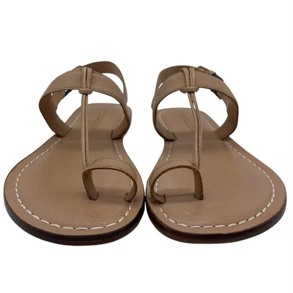 NEW Bernardo Womens Shoes Maverick Toe Ring Sandals 6 Brown Leather Flat Flat