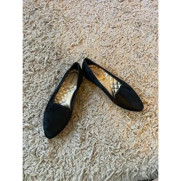 NEW Birdies The Blackbird Shoes Womens 5.5 Black Calf Hair Loafers Flats