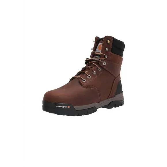 NEW CARHARTT men's insulated 8&quot; composite toe work boots in brown