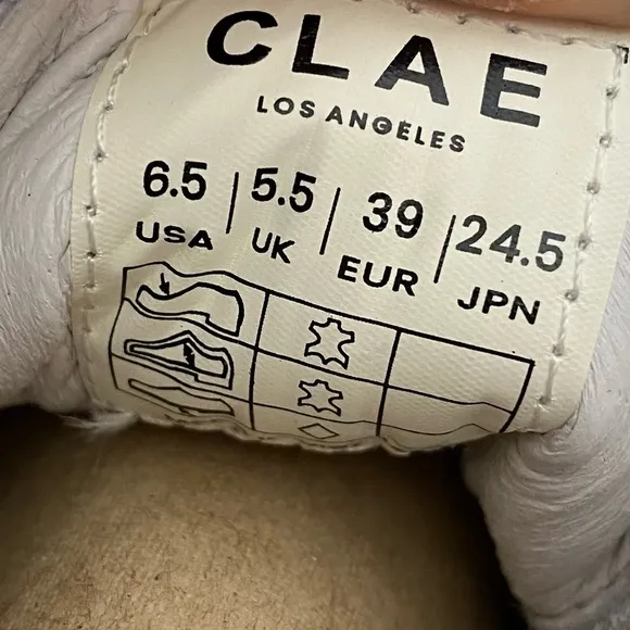New! Clae Bradley High Top Sneakers Leather