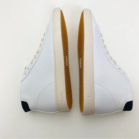 New! Clae Bradley High Top Sneakers Leather