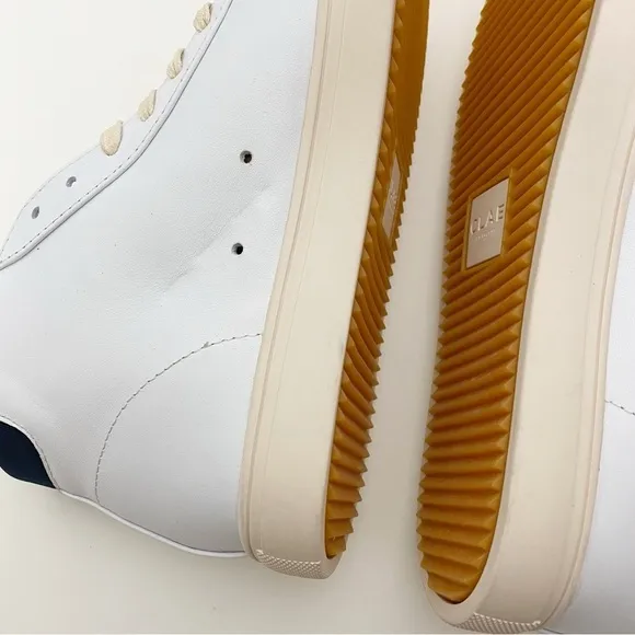 New! Clae Bradley High Top Sneakers Leather