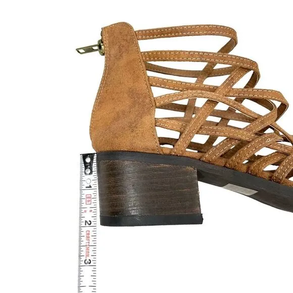 NEW Coconuts by Matisse Nethuns Strappy Block Heel Sandals Sz 10 gladiatorvvc