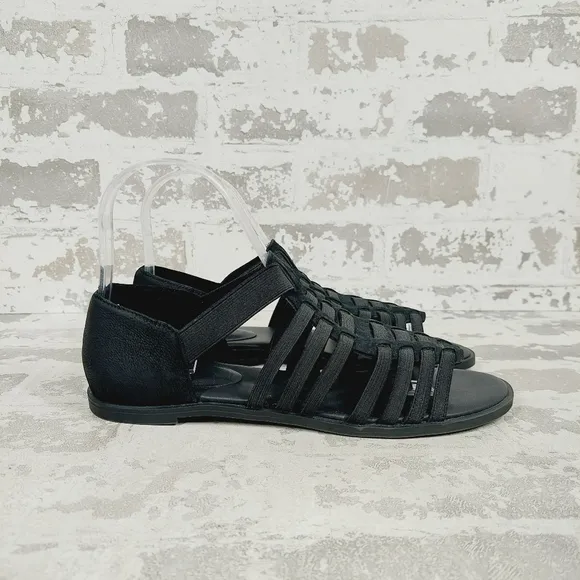 New Eileen Fisher Rato Stretch Slip-On Fisherman Sandals X226