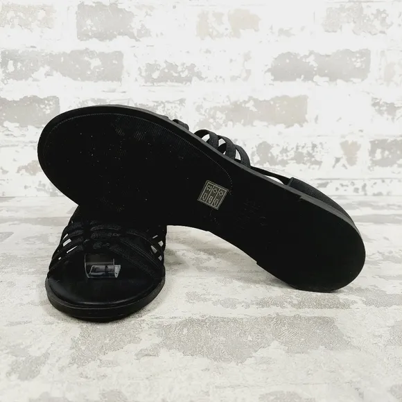 New Eileen Fisher Rato Stretch Slip-On Fisherman Sandals X226