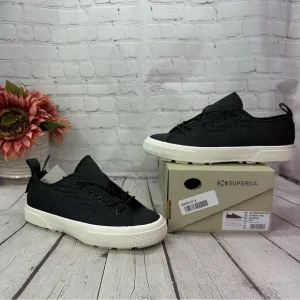new in box Superga 2625 Tank Quilted Nylon black platform Sneakers sz 9
