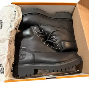 NEW IN BOX Timberland PRO Black Leather Safety Boots
