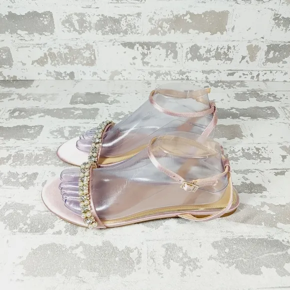 New Jewel Badgley Mischka Women's Daria Flat Sandal A483