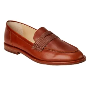 NEW J.Mclaughlin Concetta Leather Loafers Toasted Nutmeg Brown Size 8