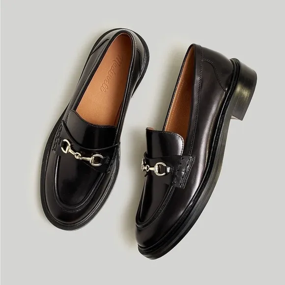 NEW Madewell The Vernon Bit Hardware Loafer in Leather NN868