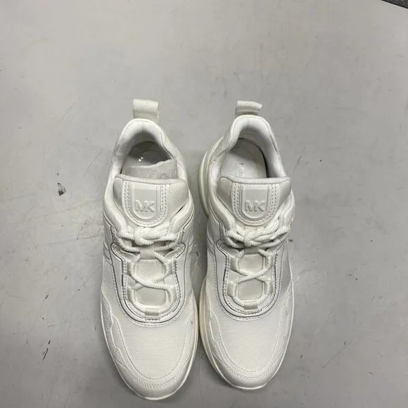 NEW Michael Kors Women's Olympia Trainer Sneaker High- Top Platform White Size 6