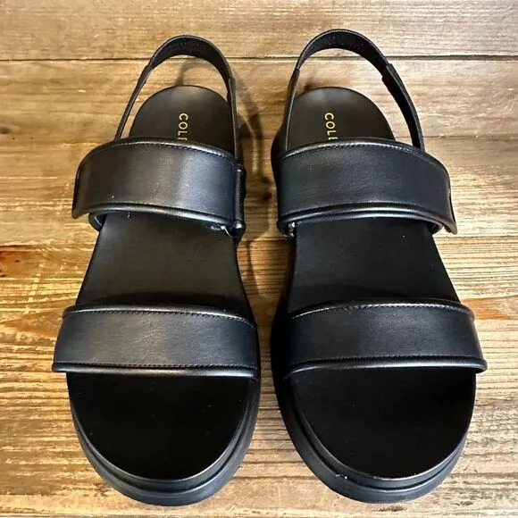 New NIB Womens Cole‎ Haan Zerogrand Meritt Leather Strappy Sandals Size 7.5 B
