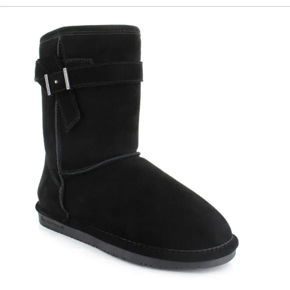NEW NWT Bearpaw Val‎ Black Warm Comfort Snow Boots Size 10
