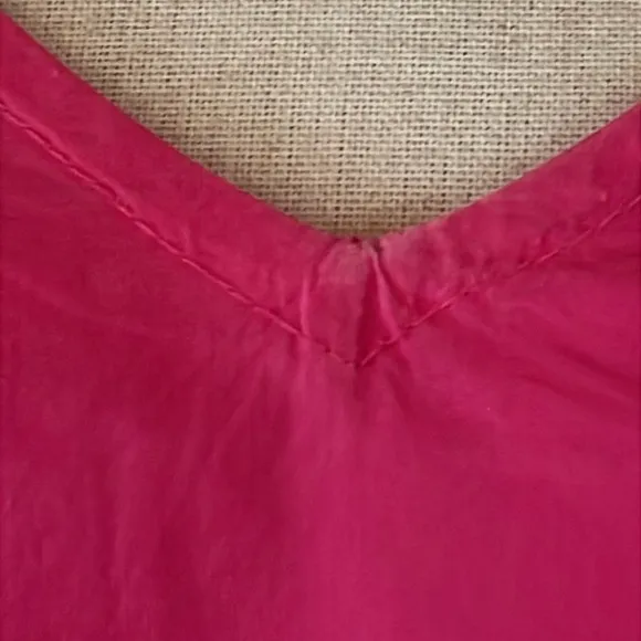 NEW RHODE CARLY COTTON POPLIN DRESS IN HOT PINK SIZE M