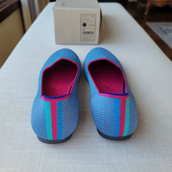 New! Rothy’s sz 9 Bluebell Triple Stitch Loafers Ballet Flats NWT