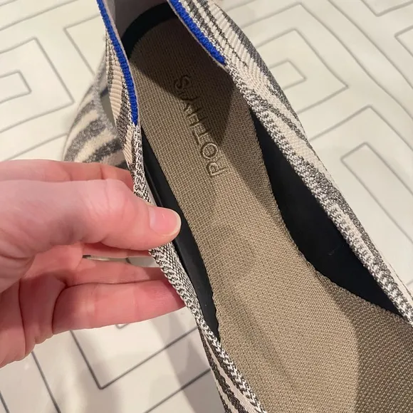New Rothy's Zebra Pointed Toe Flats