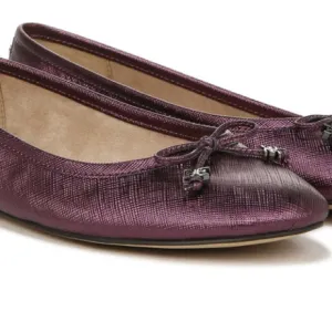 New Sam Edelman Woman’s Felicia Luxe Ballet Flats Size 8.5M Metallic Orchid