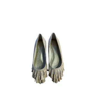 New Seychelles Anthropologie pointed toe flats gold metallic size 7.5